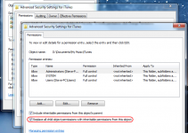 change itunes security settings
