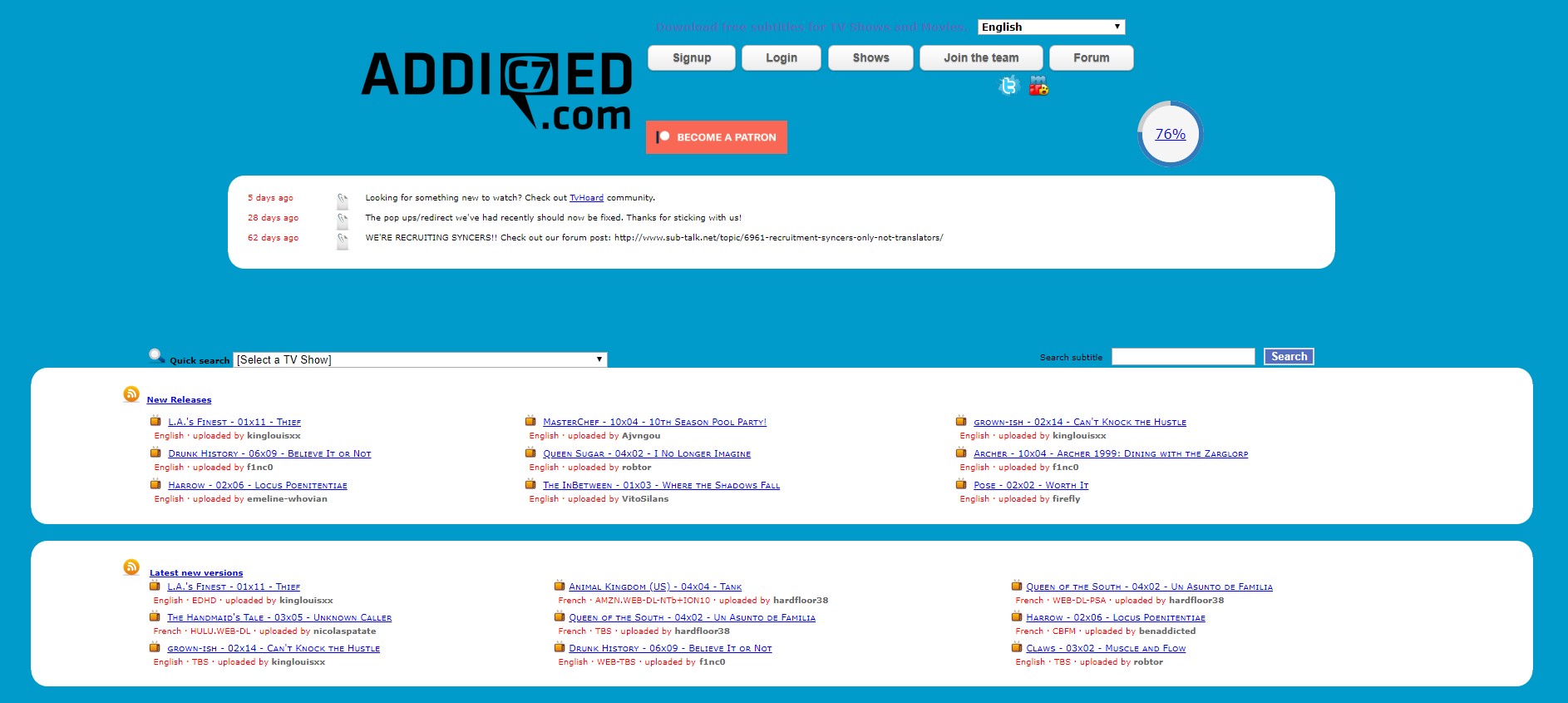 Websites to download subtitles for PC