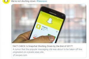 Snapchat fake news