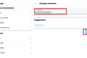 how to change twitter handle