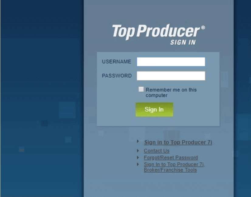 Topproducer8i Login