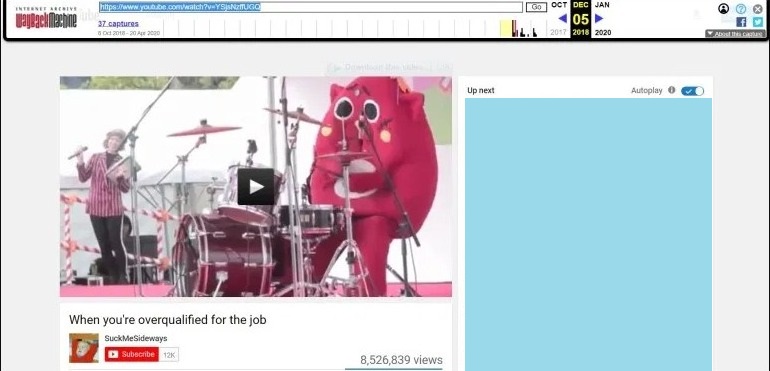 watch deleted youtube videos with Internet Archive