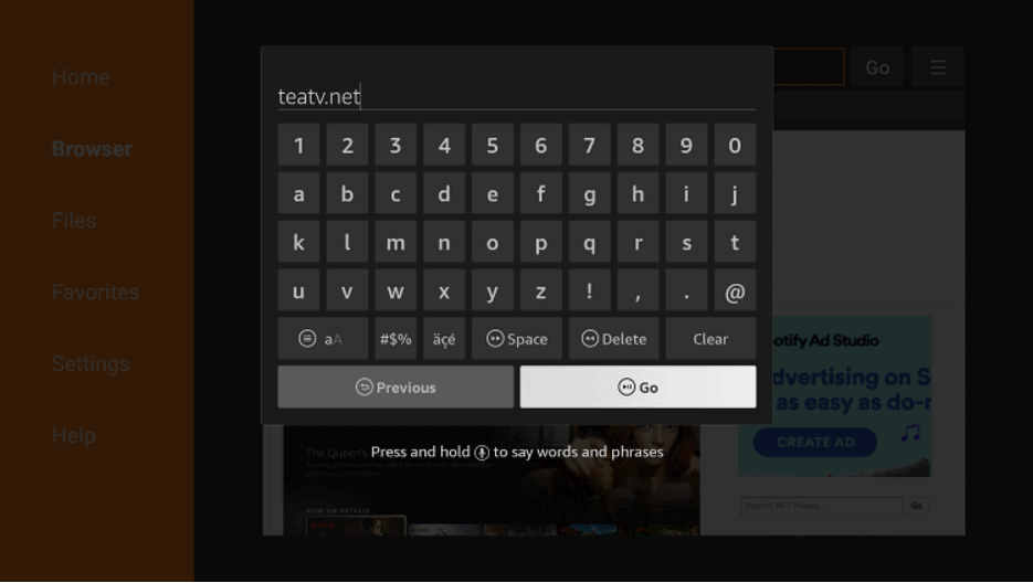 Install TeaTV on firestick