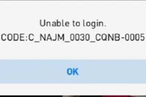 Fix C_NAJM_1009 Error Code