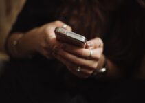 person using smartphone