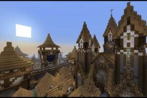 Minecraft player creates an incredible mediaeval city