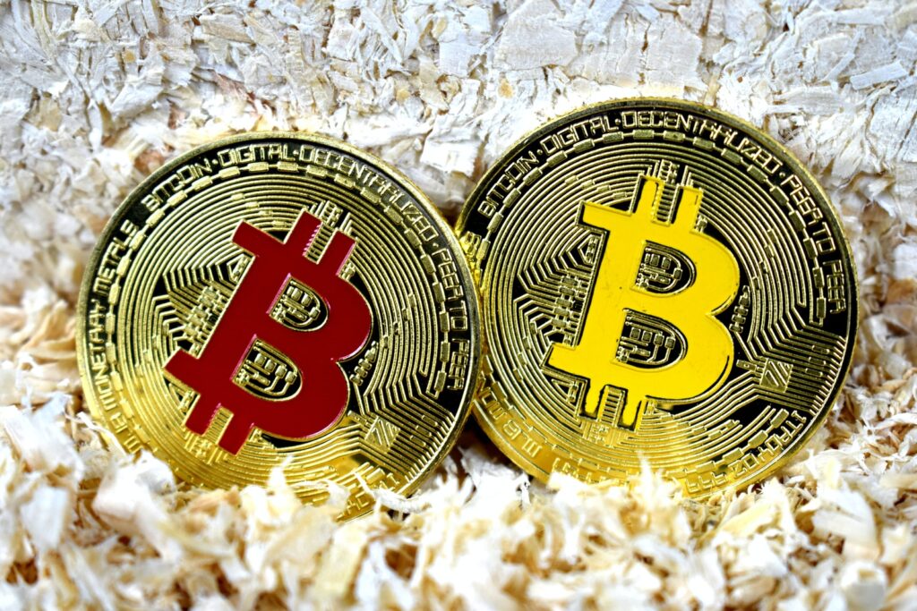 gold and red round ornament