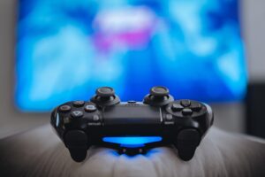 black sony ps 4 game controller
