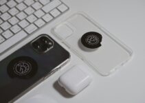 white and black laptop computer