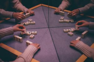person playing mahjong